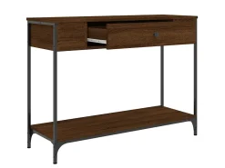 Mesa consola 100x34,5x75 cm derivados madeira carvalho castanho PT306007