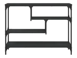 Mesa consola 100x30x75 cm derivados de madeira preto PT969996
