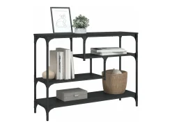 Mesa consola 100x30x75 cm derivados de madeira preto PT969996