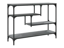 Mesa consola 100x30x75 cm derivados de madeira cinzento sonoma
