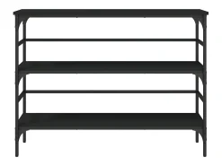 Mesa consola 100x32x75 cm derivados de madeira preto PT644018