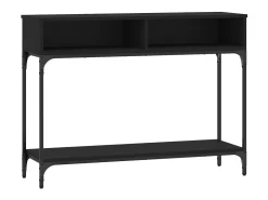 Mesa consola 100x30,5x75 cm derivados de madeira preto PT749724