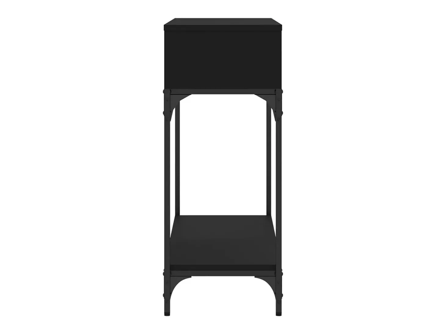 Mesa consola 100x30,5x75 cm derivados de madeira preto PT749724