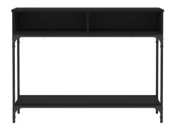 Mesa consola 100x30,5x75 cm derivados de madeira preto PT749724