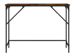 Mesa consola 100x32x75 cm derivados de madeira carvalho fumado PT507988