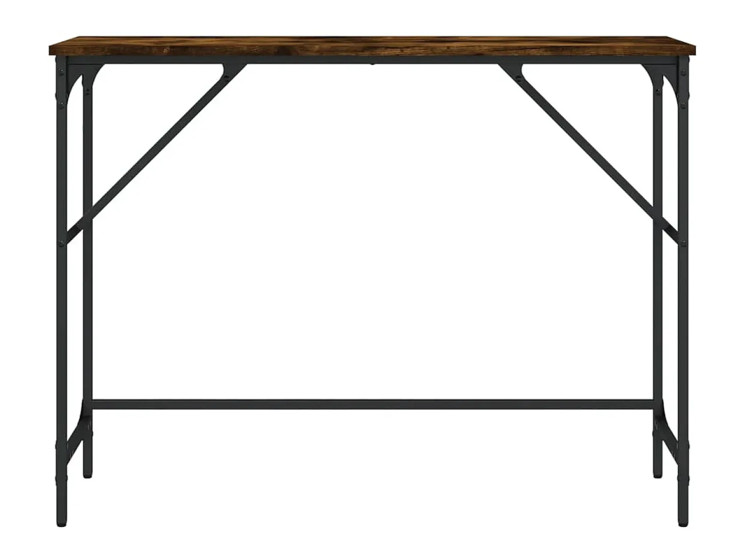 Mesa consola 100x32x75 cm derivados de madeira carvalho fumado PT507988