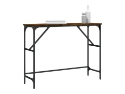 Mesa consola 100x32x75 cm derivados de madeira carvalho fumado PT507988