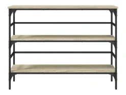 Mesa consola 100x32x75 cm derivados de madeira carvalho sonoma PT192649