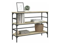 Mesa consola 100x32x75 cm derivados de madeira carvalho sonoma PT192649