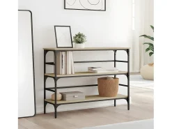 Mesa consola 100x32x75 cm derivados de madeira carvalho sonoma PT192649