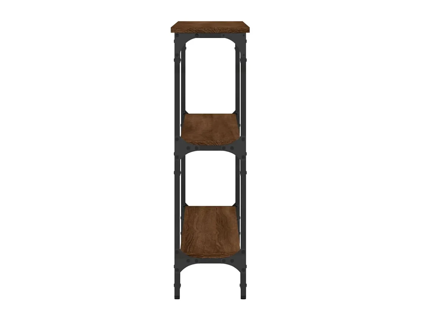 Mesa consola 100x22,5x75 cm derivados madeira carvalho castanho PT957468