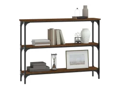 Mesa consola 100x22,5x75 cm derivados madeira carvalho castanho PT957468