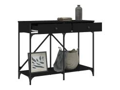 Mesa consola 100x39x78,5 cm derivados de madeira preto PT460190