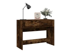 Mesa consola 100x39x75 cm derivados de madeira carvalho fumado PT486744