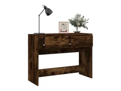 Mesa consola 100x39x75 cm derivados de madeira carvalho fumado PT486744