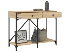 Mesa consola 100x39x78,5 cm derivados madeira carvalho sonoma PT574867