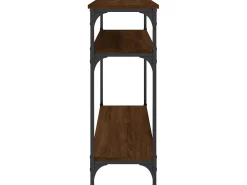Mesa consola 100x29x75 cm derivados madeira carvalho castanho PT608357