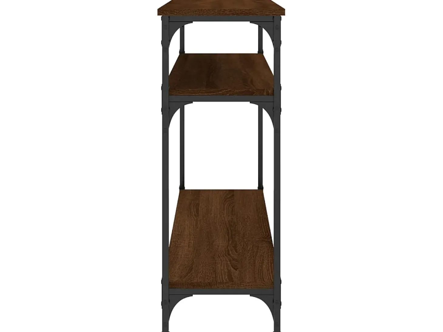 Mesa consola 100x29x75 cm derivados madeira carvalho castanho PT608357