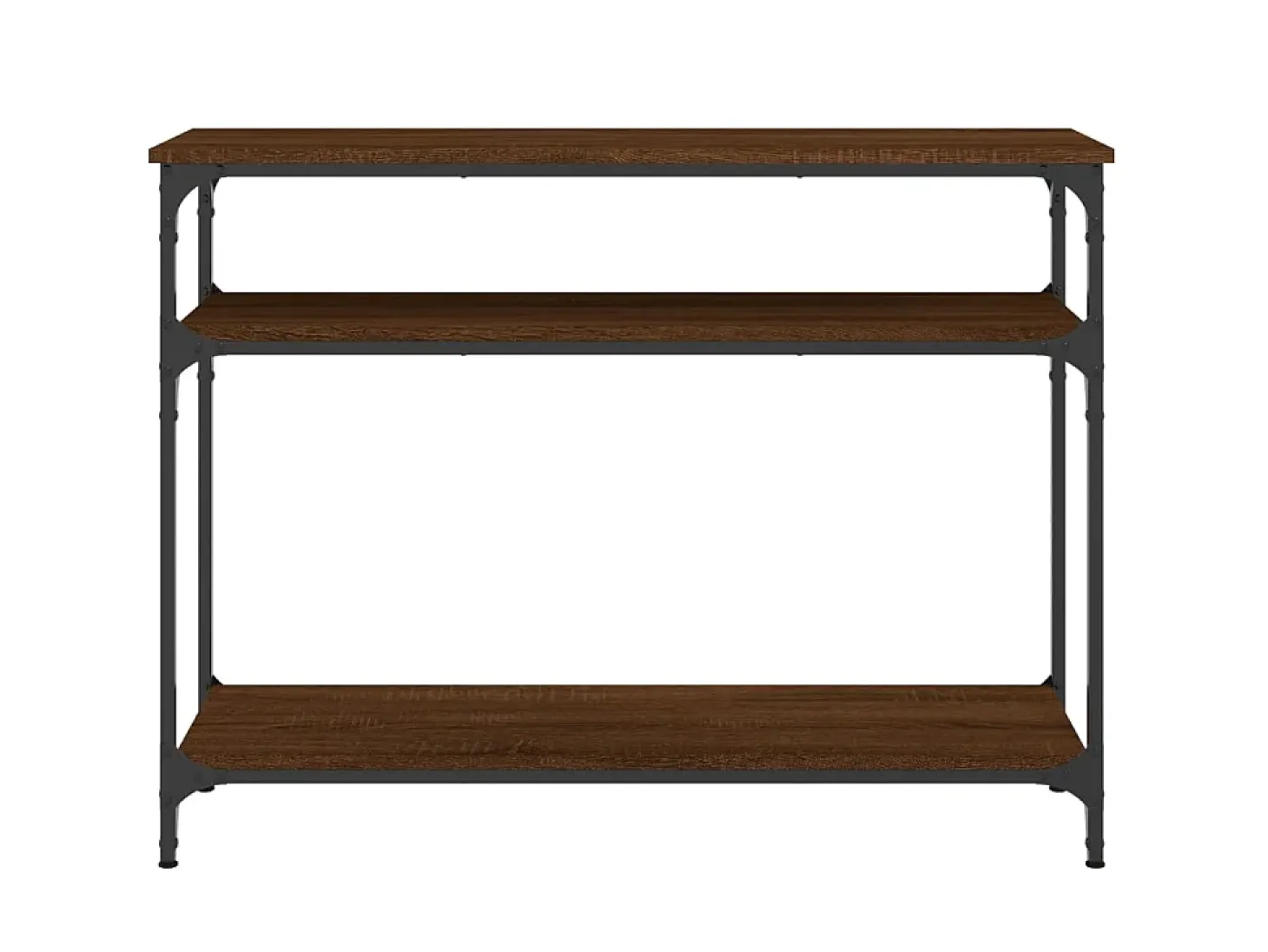 Mesa consola 100x29x75 cm derivados madeira carvalho castanho PT608357