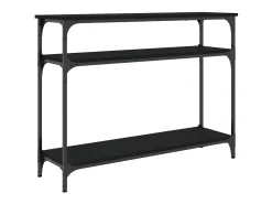 Mesa consola 100x29x75 cm derivados de madeira preto PT795332