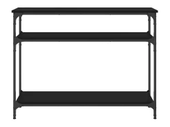 Mesa consola 100x29x75 cm derivados de madeira preto PT795332