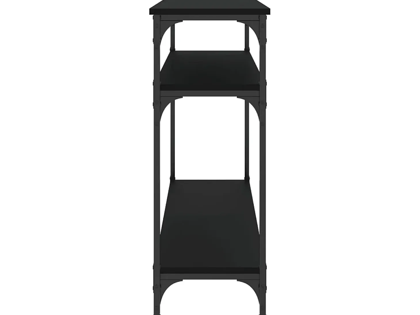 Mesa consola 100x29x75 cm derivados de madeira preto PT795332
