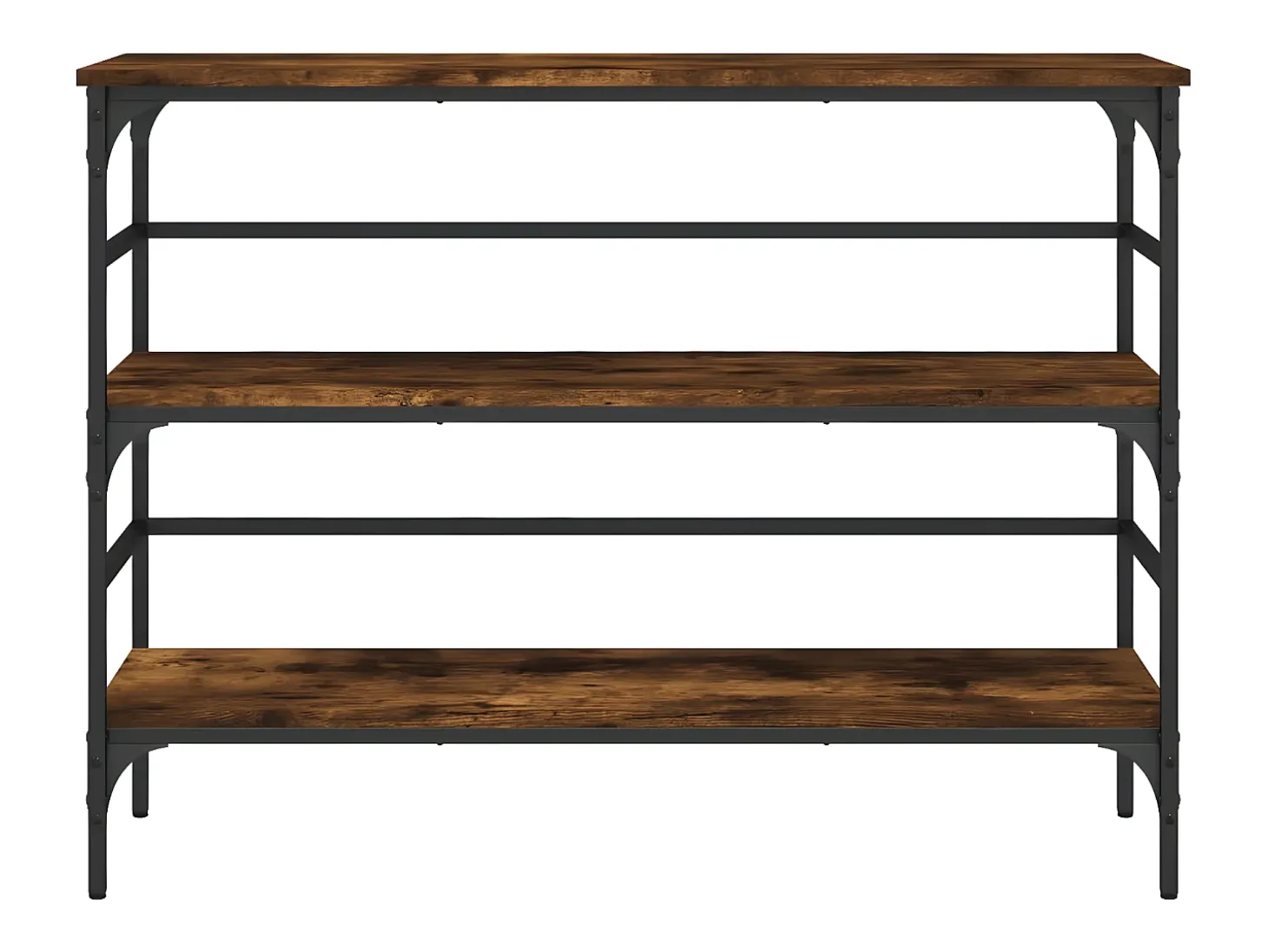Mesa consola 100x32x75 cm derivados de madeira carvalho fumado PT393368