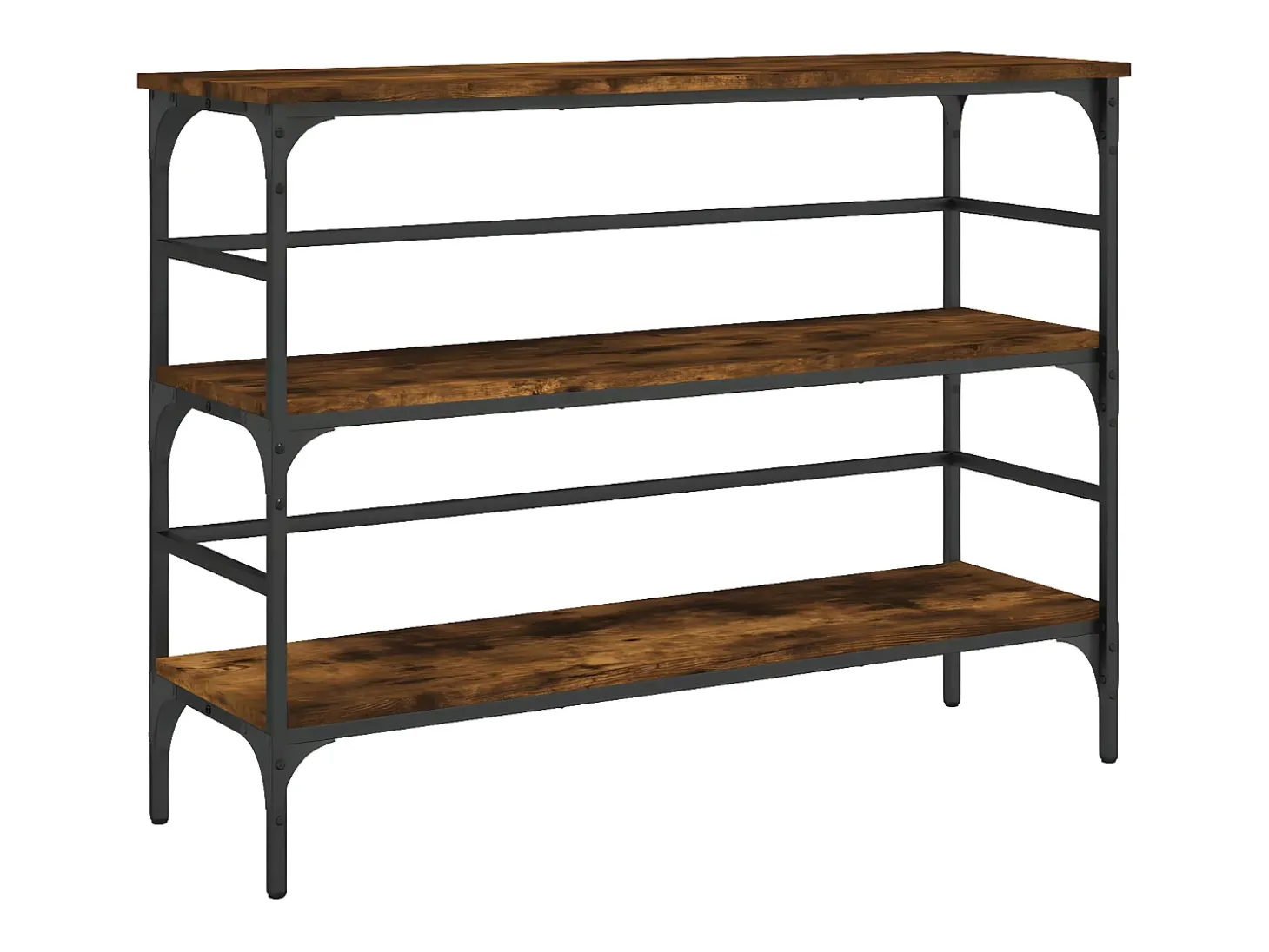 Mesa consola 100x32x75 cm derivados de madeira carvalho fumado PT393368