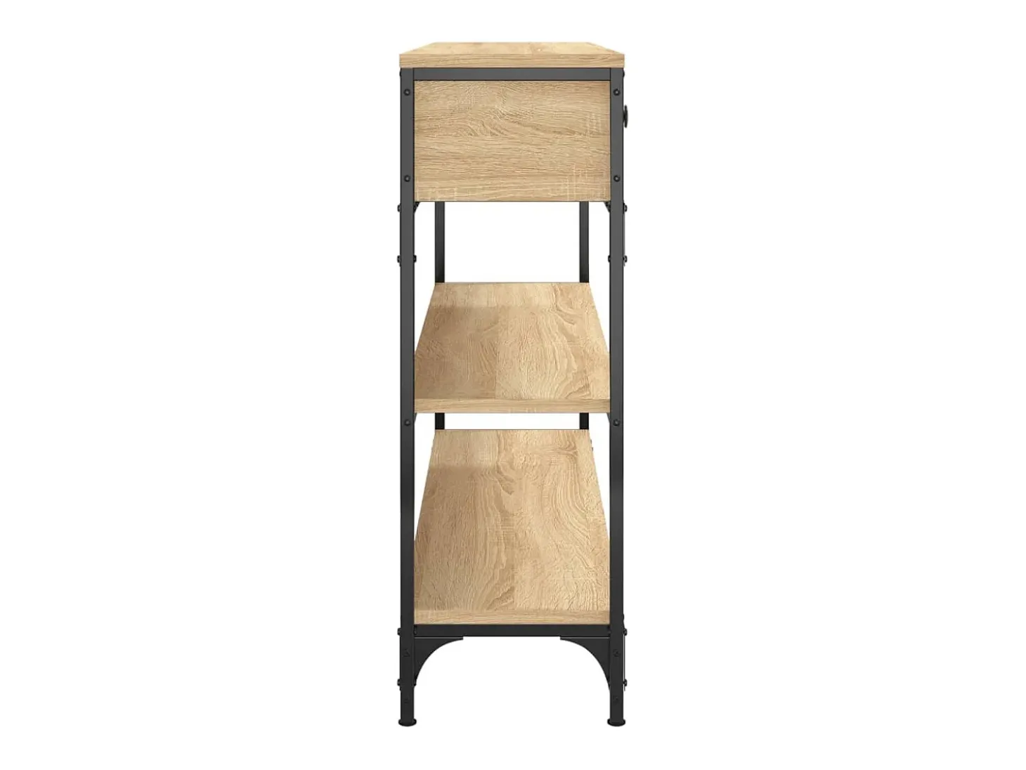 Mesa consola 100x25x75 cm derivados de madeira carvalho sonoma