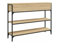 Mesa consola 100x25x75 cm derivados de madeira carvalho sonoma