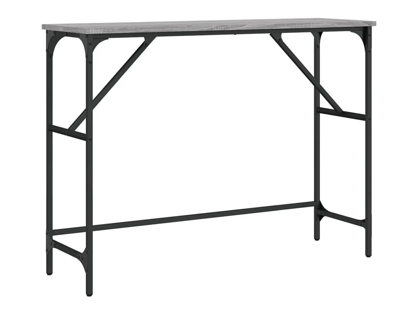 Mesa consola 100x32x75 cm derivados de madeira cinzento sonoma PT639049