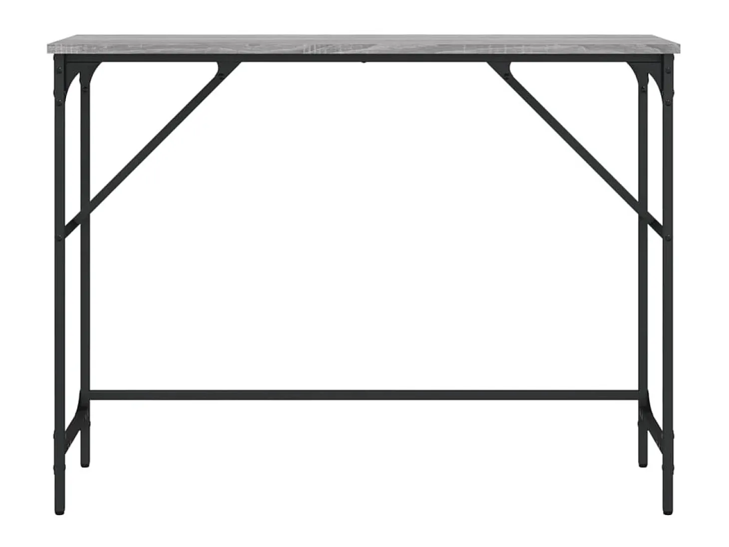 Mesa consola 100x32x75 cm derivados de madeira cinzento sonoma PT639049