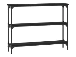 Mesa consola 100x22,5x75 cm derivados de madeira preto