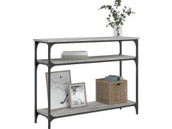 Mesa consola 100x29x75 cm derivados de madeira cinzento sonoma PT134979