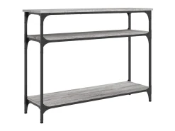Mesa consola 100x29x75 cm derivados de madeira cinzento sonoma PT134979