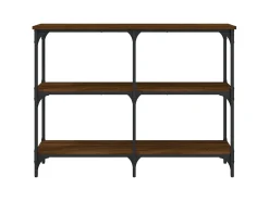 Mesa consola 100x29x75 cm derivados madeira carvalho castanho PT437125