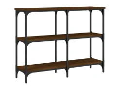 Mesa consola 100x29x75 cm derivados madeira carvalho castanho PT437125