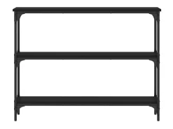 Mesa consola 100x22,5x75 cm derivados de madeira preto PT270268