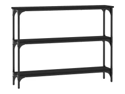 Mesa consola 100x22,5x75 cm derivados de madeira preto PT270268
