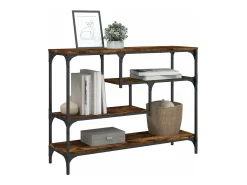 Mesa consola 100x30x75 cm derivados de madeira carvalho fumado PT827670