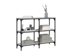 Mesa consola 100x29x75 cm derivados de madeira cinzento sonoma PT177869