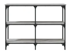 Mesa consola 100x29x75 cm derivados de madeira cinzento sonoma PT177869