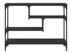 Mesa consola 100x30x75 cm derivados de madeira preto