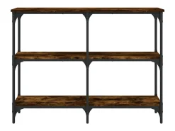 Mesa consola 100x29x75 cm derivados de madeira carvalho fumado