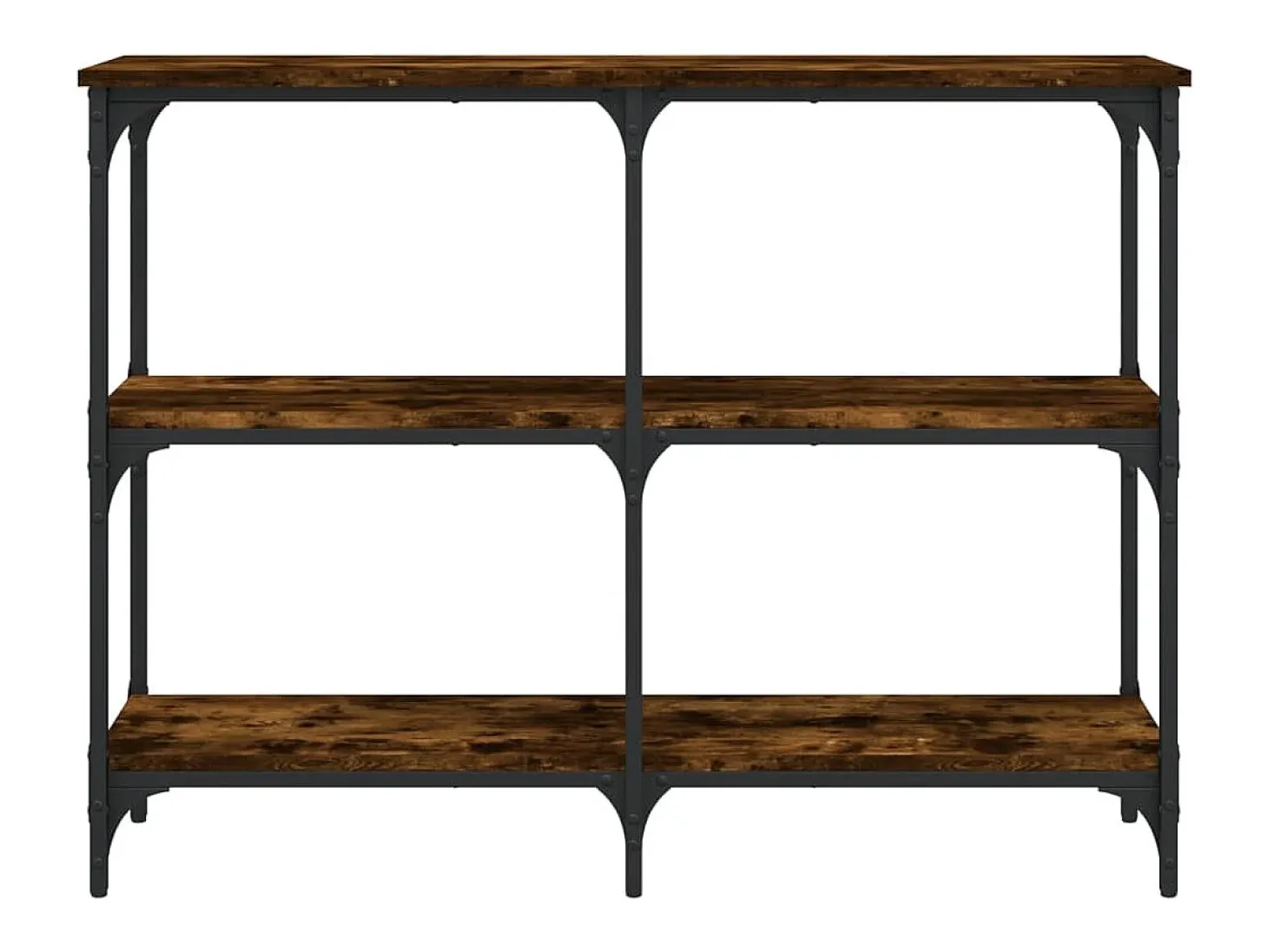 Mesa consola 100x29x75 cm derivados de madeira carvalho fumado