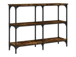 Mesa consola 100x29x75 cm derivados de madeira carvalho fumado