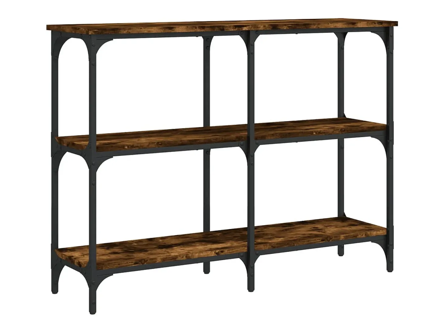 Mesa consola 100x29x75 cm derivados de madeira carvalho fumado