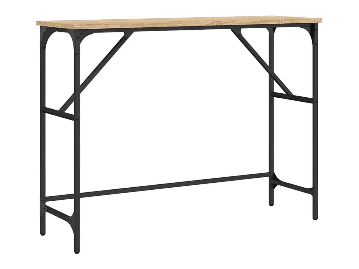 Mesa consola 100x32x75 cm derivados de madeira carvalho sonoma PT333270