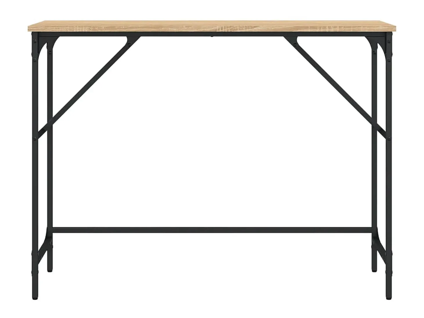 Mesa consola 100x32x75 cm derivados de madeira carvalho sonoma PT333270
