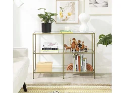 Mesa Consola 100x30x73 cm Dourado